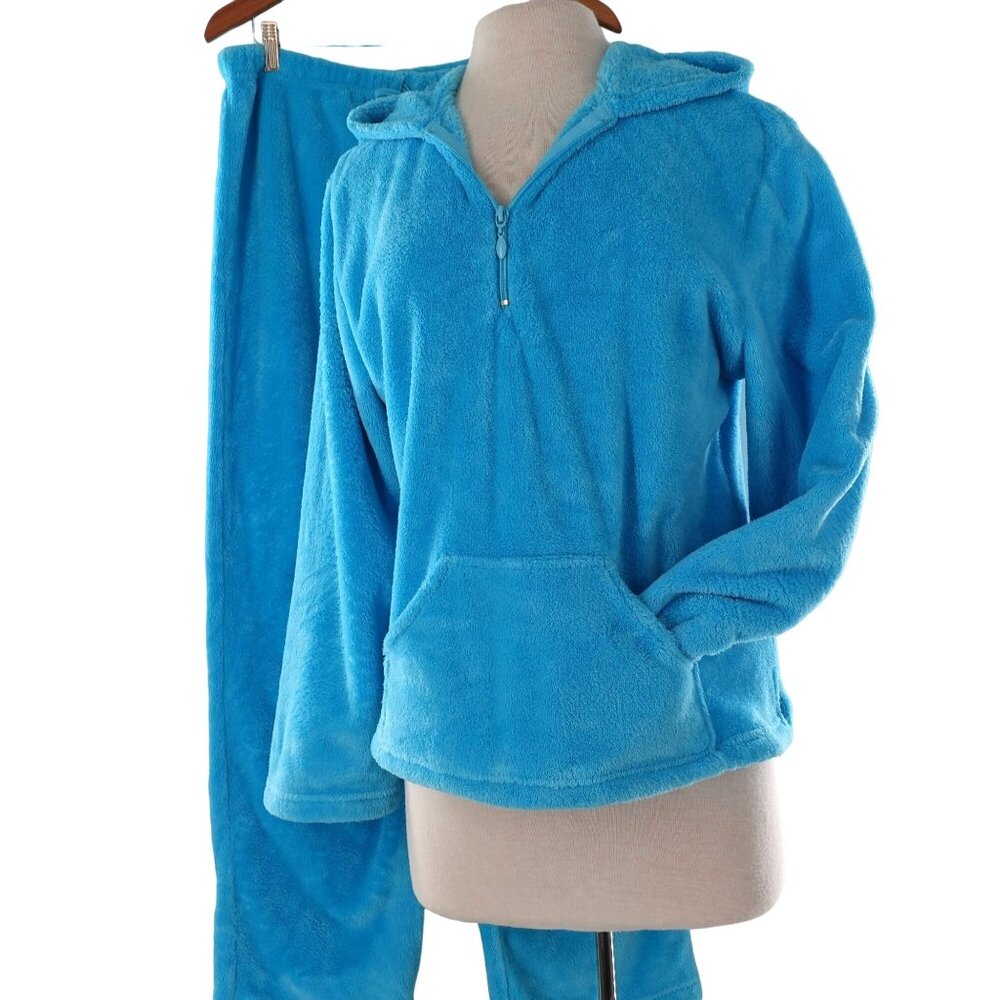 Cozy Fleece 2 pc Lounge Wear  Pullover Hoodie and Bottom Juniors Large
